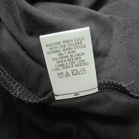 Beacon Apparel Top Womens 1X Stitchfix Blouse Cowl Neck Short Sleeve Black NWT - Picture 10 of 10